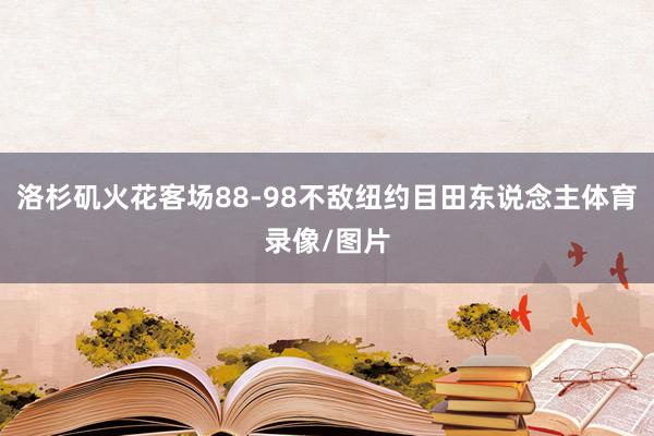 洛杉矶火花客场88-98不敌纽约目田东说念主体育录像/图片