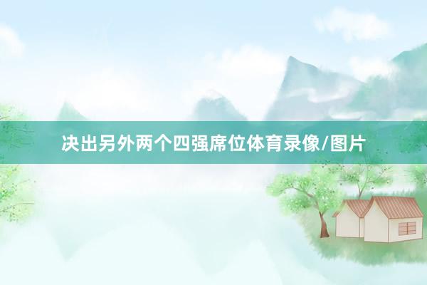 决出另外两个四强席位体育录像/图片