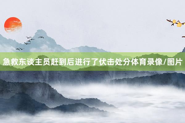 急救东谈主员赶到后进行了伏击处分体育录像/图片