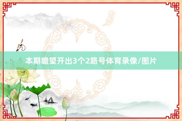 本期瞻望开出3个2路号体育录像/图片