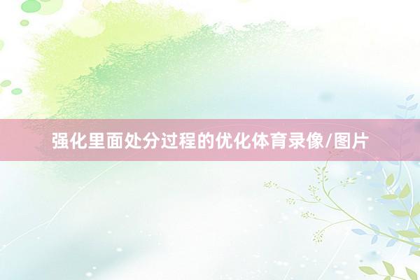 强化里面处分过程的优化体育录像/图片