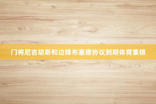 门将尼吉胡斯和边锋布塞德协议到期体育集锦