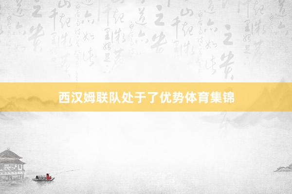 西汉姆联队处于了优势体育集锦