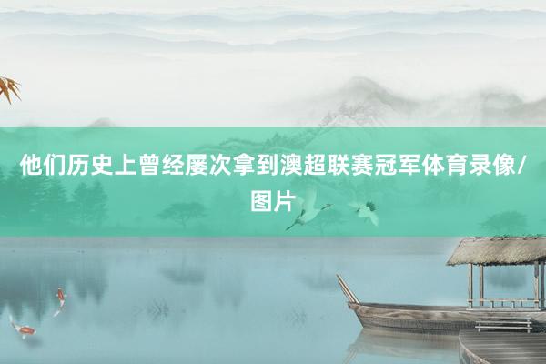 他们历史上曾经屡次拿到澳超联赛冠军体育录像/图片