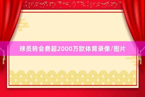球员转会费超2000万欧体育录像/图片