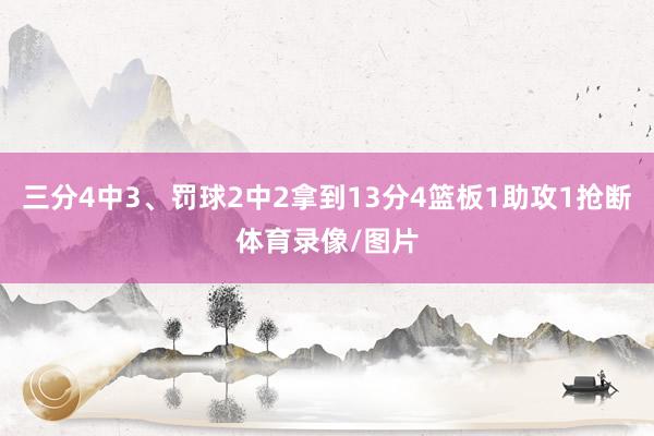 三分4中3、罚球2中2拿到13分4篮板1助攻1抢断体育录像/图片