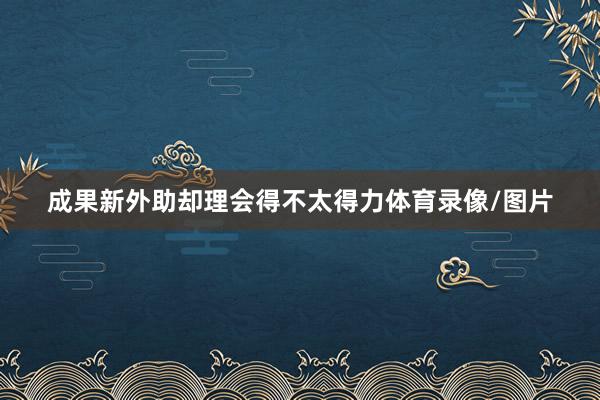 成果新外助却理会得不太得力体育录像/图片