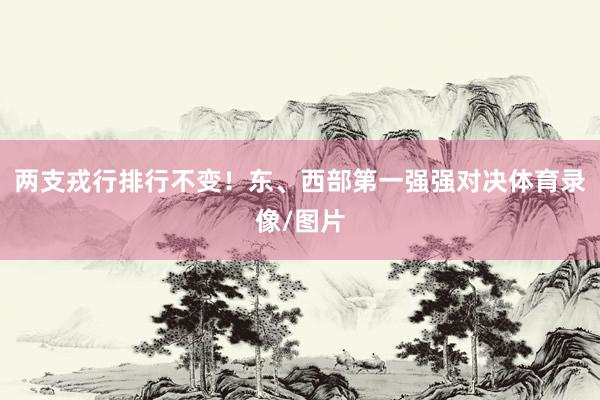 两支戎行排行不变！东、西部第一强强对决体育录像/图片