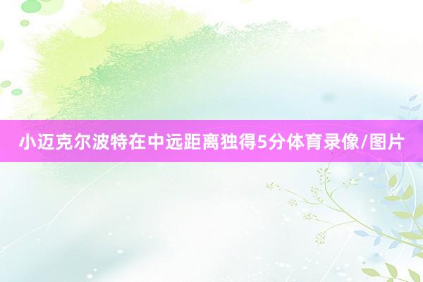 小迈克尔波特在中远距离独得5分体育录像/图片