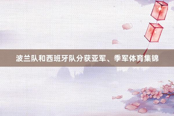 波兰队和西班牙队分获亚军、季军体育集锦