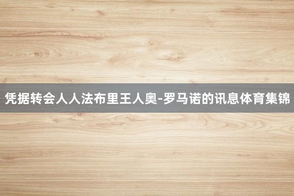凭据转会人人法布里王人奥-罗马诺的讯息体育集锦