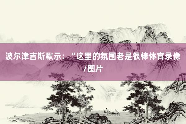 波尔津吉斯默示：“这里的氛围老是很棒体育录像/图片