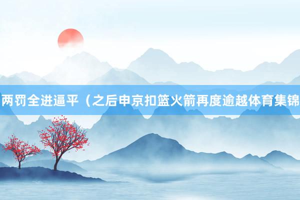 两罚全进逼平（之后申京扣篮火箭再度逾越体育集锦