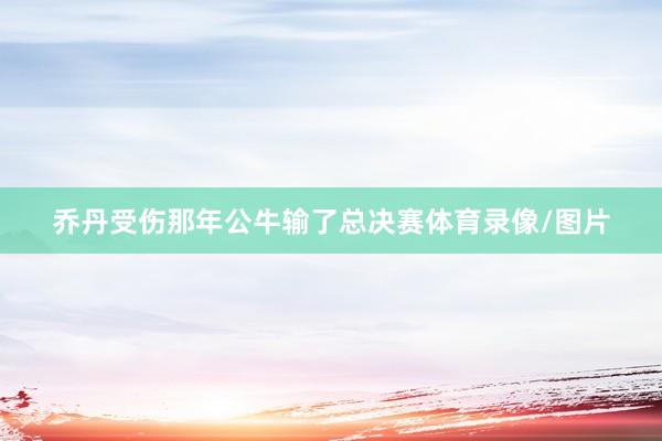 乔丹受伤那年公牛输了总决赛体育录像/图片
