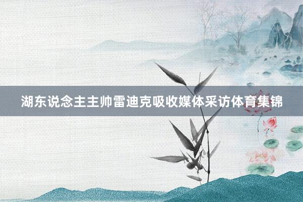 湖东说念主主帅雷迪克吸收媒体采访体育集锦