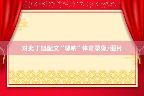对此丁旭配文“嗯呐”体育录像/图片