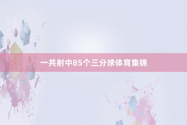 一共射中85个三分球体育集锦