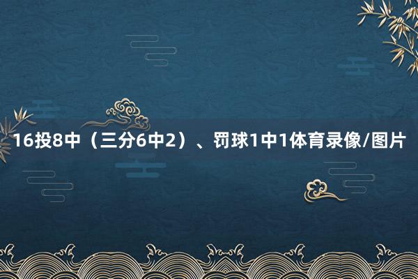 16投8中（三分6中2）、罚球1中1体育录像/图片