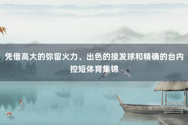 凭借高大的弥留火力、出色的接发球和精确的台内控短体育集锦