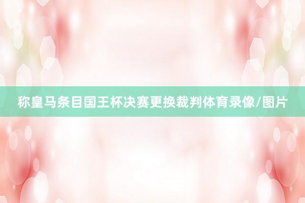 称皇马条目国王杯决赛更换裁判体育录像/图片