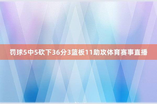 罚球5中5砍下36分3篮板11助攻体育赛事直播