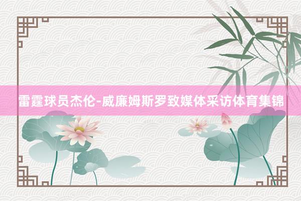 雷霆球员杰伦-威廉姆斯罗致媒体采访体育集锦