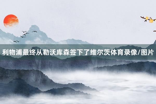 利物浦最终从勒沃库森签下了维尔茨体育录像/图片