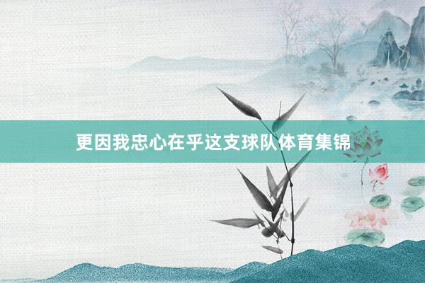 更因我忠心在乎这支球队体育集锦