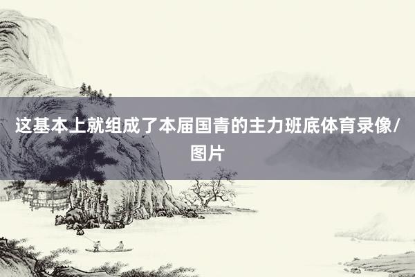 这基本上就组成了本届国青的主力班底体育录像/图片