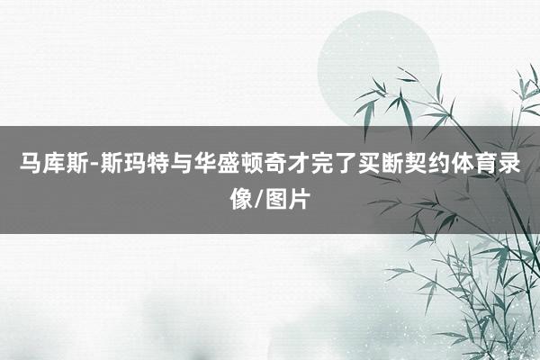 马库斯-斯玛特与华盛顿奇才完了买断契约体育录像/图片