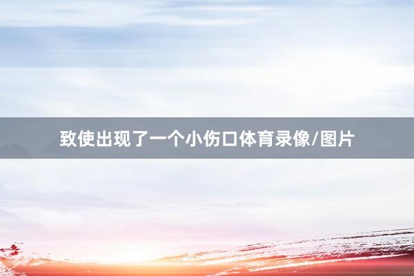 致使出现了一个小伤口体育录像/图片