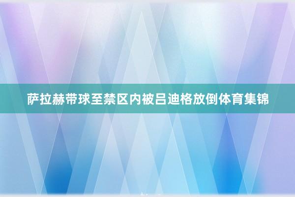 萨拉赫带球至禁区内被吕迪格放倒体育集锦
