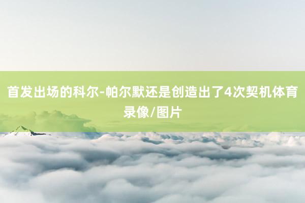 首发出场的科尔-帕尔默还是创造出了4次契机体育录像/图片