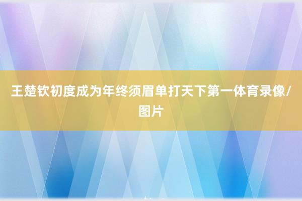 王楚钦初度成为年终须眉单打天下第一体育录像/图片