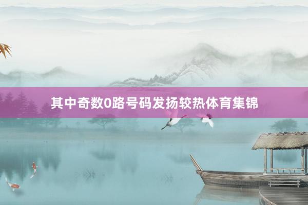 其中奇数0路号码发扬较热体育集锦
