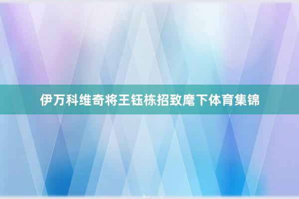 伊万科维奇将王钰栋招致麾下体育集锦