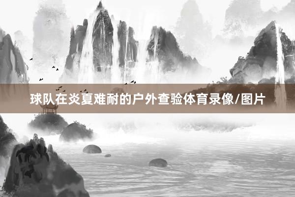 球队在炎夏难耐的户外查验体育录像/图片