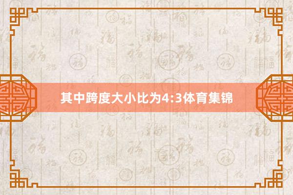 其中跨度大小比为4:3体育集锦
