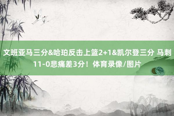 文班亚马三分&哈珀反击上篮2+1&凯尔登三分 马刺11-0悲痛差3分!体育录像/图片