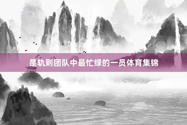 是轨则团队中最忙绿的一员体育集锦
